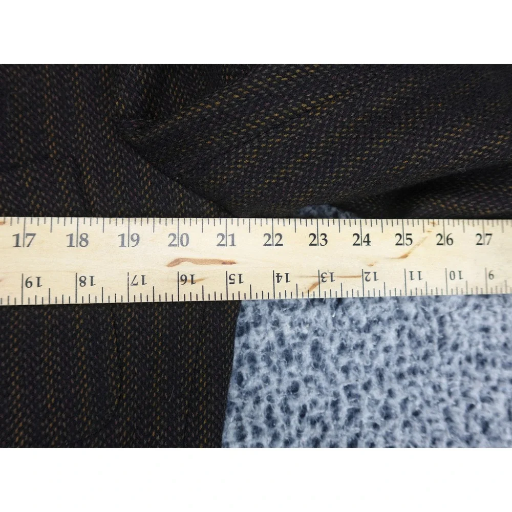 Hickey Freeman Blazer Mens 44 Brown Good Vintage‎ Striped 3 Button Patch Pockets